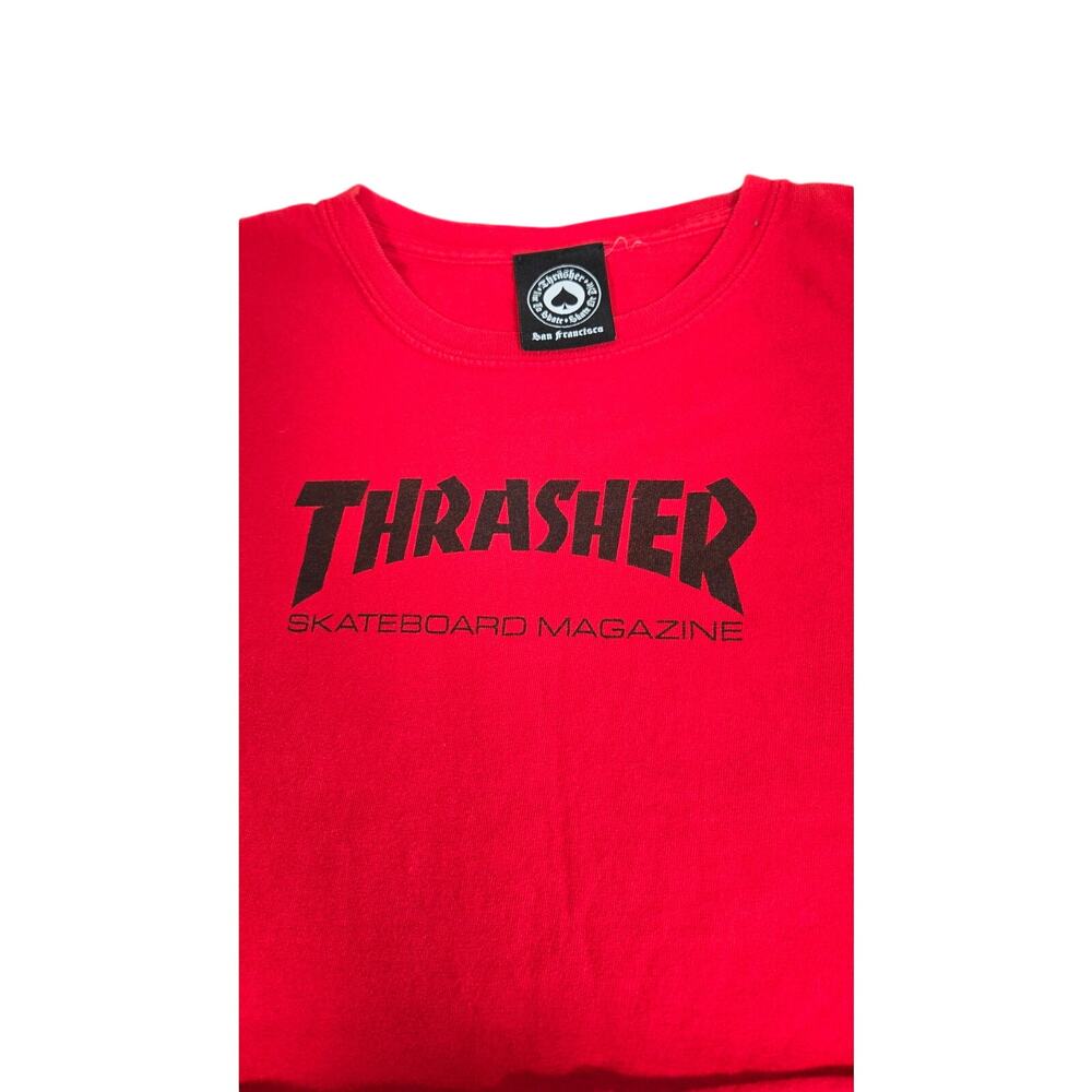 Thrasher Hand Cropped T-Shirt Size L